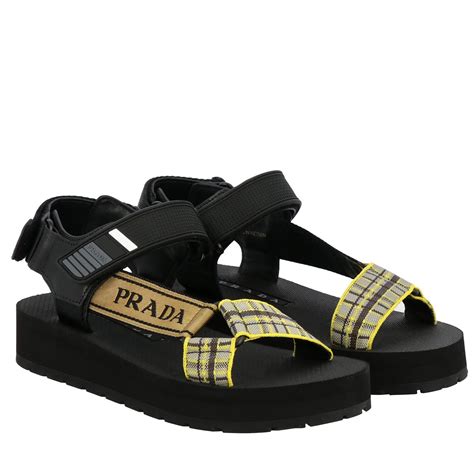 prada sandals women sale|designer prada flat sandals.